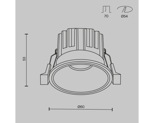 Сделать заказ Встраиваемый светильник Maytoni Technical DL058-7W4K-BS| VIVID-LIGHT.RU