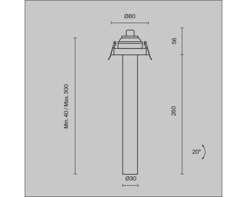 Сделать заказ Встраиваемый светильник Maytoni Technical C140RS-L300-7W3K-W| VIVID-LIGHT.RU