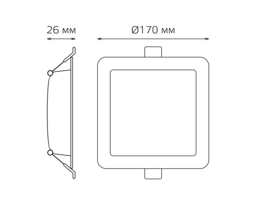 Заказать Встраиваемый светильник Gauss 998420218| VIVID-LIGHT.RU