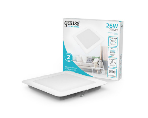 Заказать Встраиваемый светильник Gauss 998520224| VIVID-LIGHT.RU