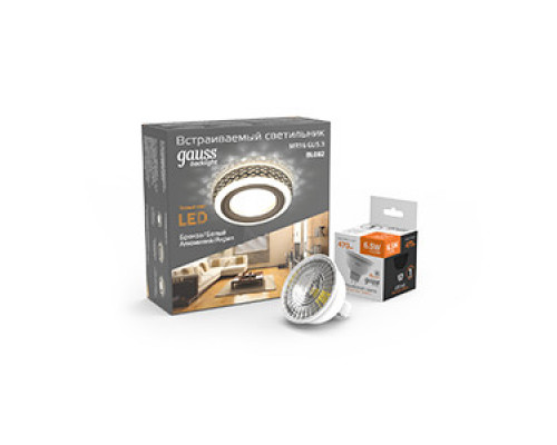 Оформить заказ Встраиваемый светильник Gauss BL082P| VIVID-LIGHT.RU
