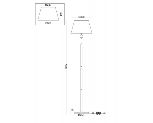 Сделать заказ Торшер Freya FR5190FL-01BS1| VIVID-LIGHT.RU