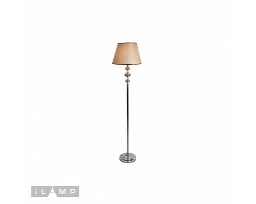 Оформить заказ Торшер iLamp F2401-1 Nickel| VIVID-LIGHT.RU