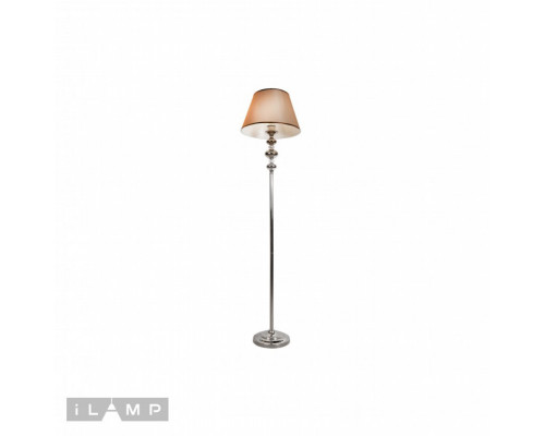 Оформить заказ Торшер iLamp F2401-1 Nickel| VIVID-LIGHT.RU