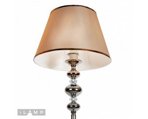 Оформить заказ Торшер iLamp F2401-1 Nickel| VIVID-LIGHT.RU
