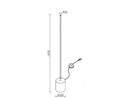 Заказать Торшер Maytoni MOD147FL-L20BSK1| VIVID-LIGHT.RU