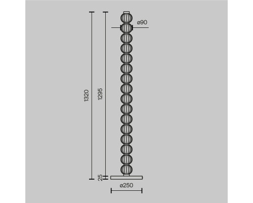 Заказать Торшер Maytoni MOD555FL-L23G3K| VIVID-LIGHT.RU