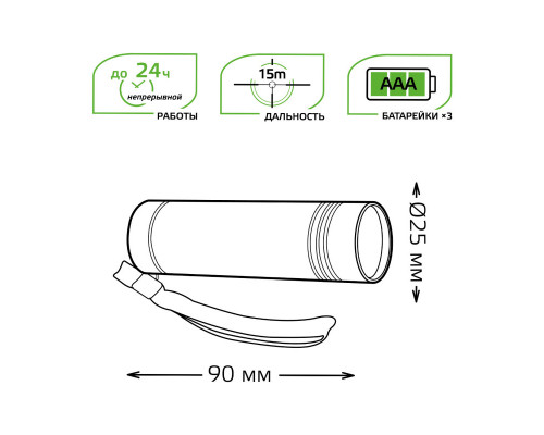 Купить Фонарь Gauss GF108| VIVID-LIGHT.RU