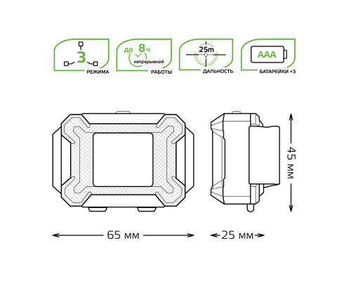 Купить Фонарь Gauss GF304| VIVID-LIGHT.RU