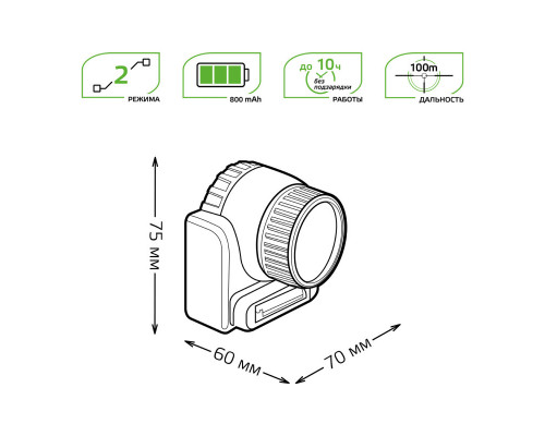 Оформить заказ Фонарь Gauss GF309| VIVID-LIGHT.RU