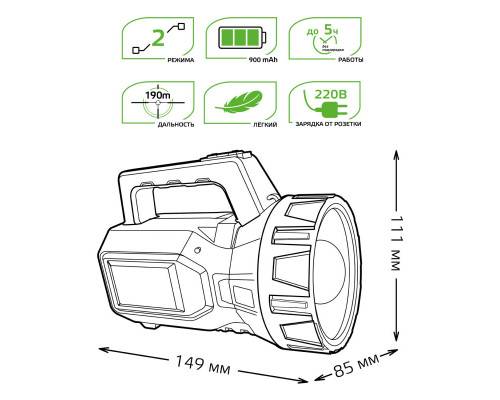 Заказать Фонарь Gauss GF604| VIVID-LIGHT.RU