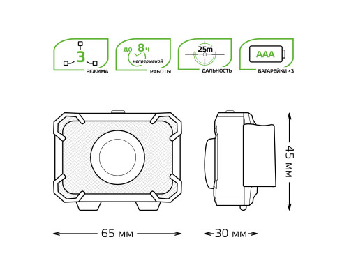 Заказать Фонарь Gauss GF305| VIVID-LIGHT.RU