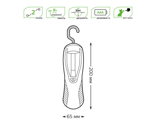 Сделать заказ Фонарь Gauss GF504| VIVID-LIGHT.RU