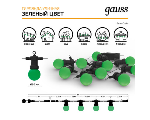 Сделать заказ Белт-Лайт Gauss HL061| VIVID-LIGHT.RU