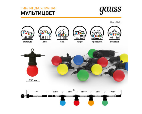 Заказать Белт-Лайт Gauss HL060| VIVID-LIGHT.RU