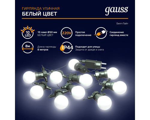 Оформить заказ Белт-Лайт Gauss HL062| VIVID-LIGHT.RU