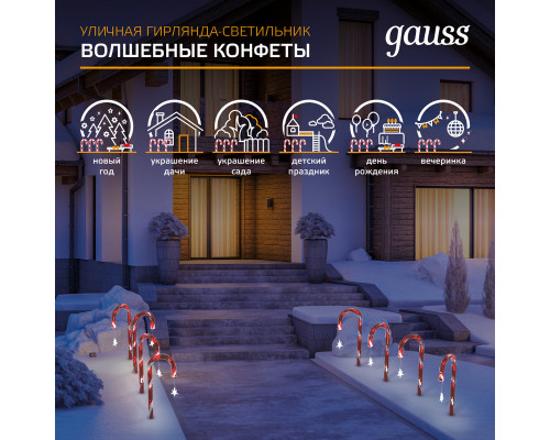 Купить Светодиодная фигура Gauss HL011| VIVID-LIGHT.RU