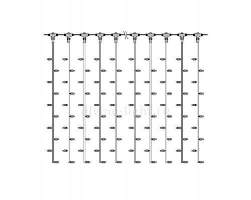Сделать заказ Светодиодный занавес Laitcom PCL202-10-2WW| VIVID-LIGHT.RU