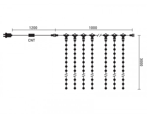 Оформить заказ Светодиодный занавес Laitcom LL301-1-2W| VIVID-LIGHT.RU