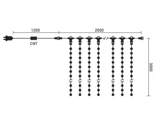 Купить Светодиодный занавес Laitcom LL602-8-2W| VIVID-LIGHT.RU