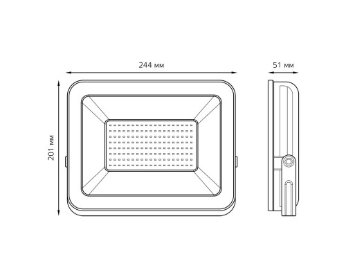 Оформить заказ Прожектор Gauss 613100100P| VIVID-LIGHT.RU