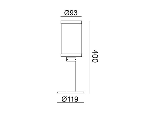 Заказать Садово-парковый светильник Escada 30003G/01| VIVID-LIGHT.RU