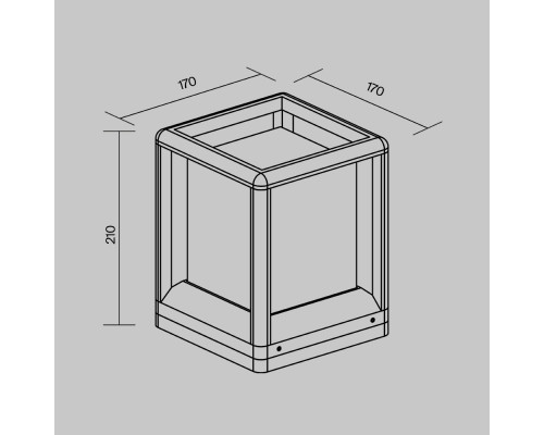 Заказать Садово-парковый светильник Maytoni O455FL-01GF1| VIVID-LIGHT.RU
