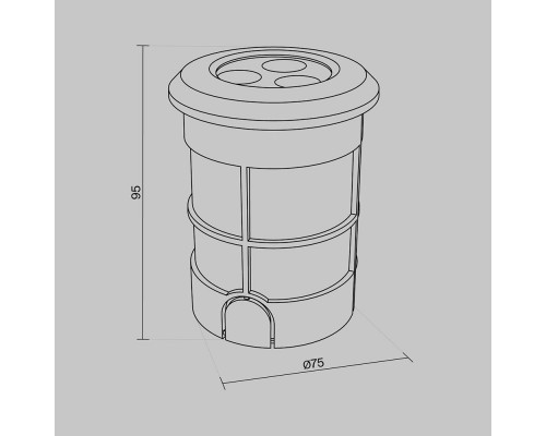 Сделать заказ Тротуарный светильник Maytoni O044DL-L3S3K| VIVID-LIGHT.RU