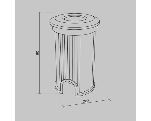 Купить Тротуарный светильник Maytoni O044DL-L1S3K3| VIVID-LIGHT.RU