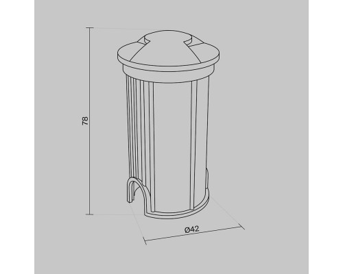 Сделать заказ Тротуарный светильник Maytoni O044DL-L1S3K| VIVID-LIGHT.RU