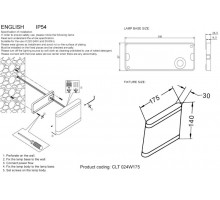 Светильник настенный Crystal Lux CLT 024W175 DG