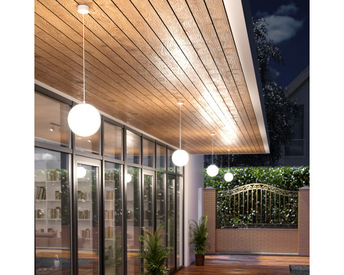 Оформить заказ Подвесной уличный светильник Elektrostandard Sfera H белый D200 (35158/U)| VIVID-LIGHT.RU