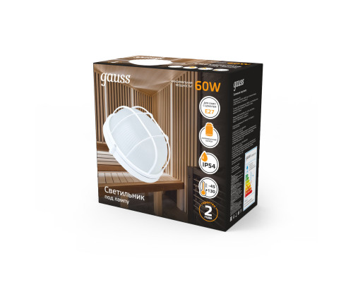 Оформить заказ Пылевлагозащищенный светильник Gauss 926602116| VIVID-LIGHT.RU