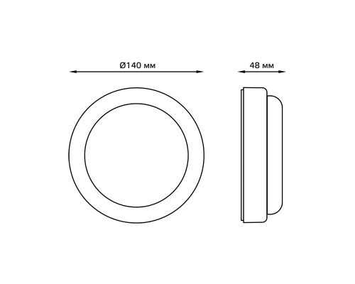 Сделать заказ Пылевлагозащищенный светильник Gauss 126411208| VIVID-LIGHT.RU