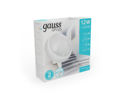 Купить Пылевлагозащищенный светильник Gauss 142411212-S| VIVID-LIGHT.RU