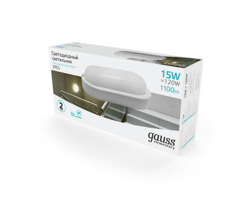 Оформить заказ Пылевлагозащищенный светильник Gauss 161411215| VIVID-LIGHT.RU