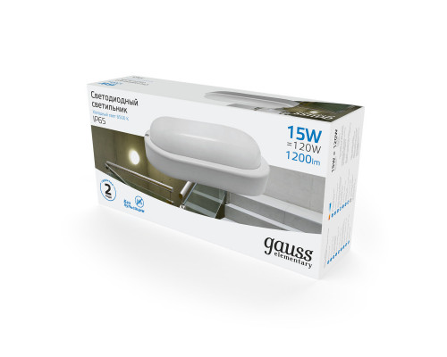 Сделать заказ Пылевлагозащищенный светильник Gauss 161411315| VIVID-LIGHT.RU