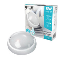 Пылевлагозащищенный светильник Gauss 142411208-S