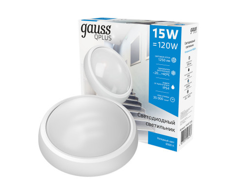 Заказать Пылевлагозащищенный светильник Gauss 141411315| VIVID-LIGHT.RU