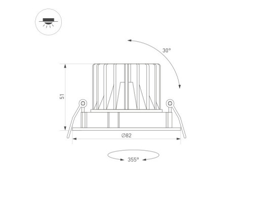 Купить Светильник Downlight Arlight 035451| VIVID-LIGHT.RU