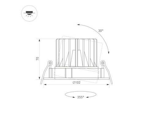 Сделать заказ Светильник Downlight Arlight 035452| VIVID-LIGHT.RU
