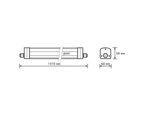 Заказать Светильник промышленный Gauss 843425345| VIVID-LIGHT.RU