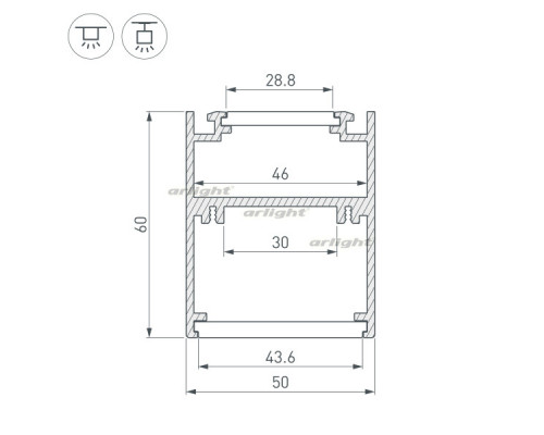 Купить Профиль Arlight 032692| VIVID-LIGHT.RU