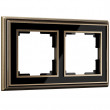 Рамка Werkel WL17-Frame-02/ Рамка на 2 поста (бронза/черный)