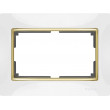 Рамка Werkel WL03-Frame-01-DBL-white-GD (белый/золото)