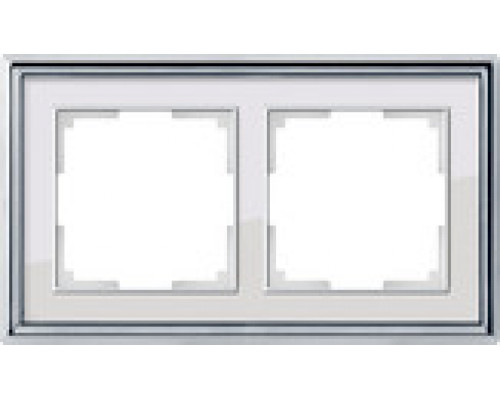Сделать заказ Рамка Werkel WL17-Frame-02 (хром/белый)| VIVID-LIGHT.RU