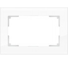 Рамка Werkel WL01-Frame-01-DBL (белый,стекло)