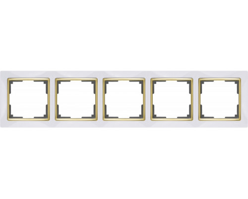 Сделать заказ Рамка Werkel WL03-Frame-05-white-GD(белый/золото)| VIVID-LIGHT.RU
