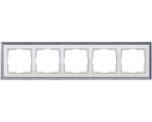 Купить Рамка Werkel WL17-Frame-05 (хром/белый)| VIVID-LIGHT.RU