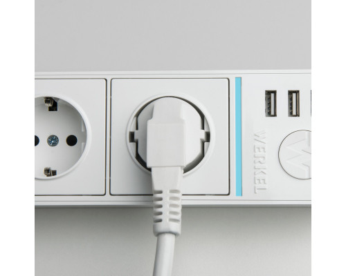 Купить Розетка Werkel WL20-04-03 белый| VIVID-LIGHT.RU